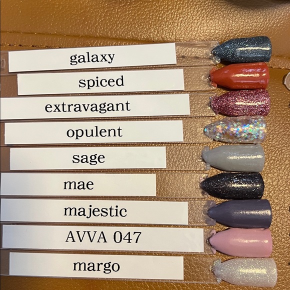 Revel + Avva Nail Dip Powder lot of 18 colors with swatches, large size - Picture 2 of 6